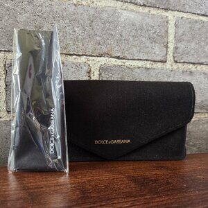 Dolce & Gabbana Eyewear Case with Microfiber Cleaning Cloth